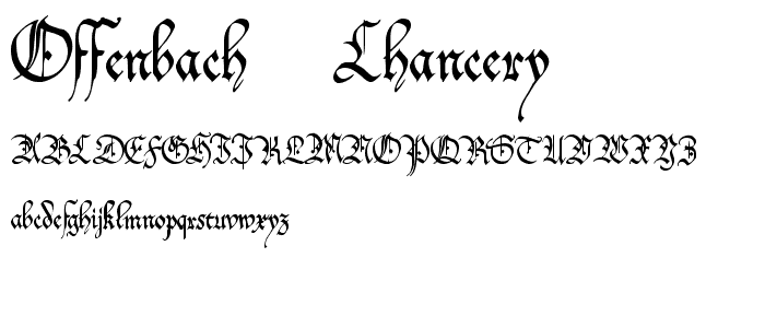 Offenbach Chancery font